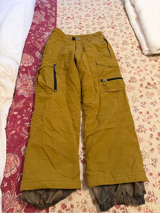 555 Other - Kids Mustard Cargo Snow Pants with Multiple Pockets